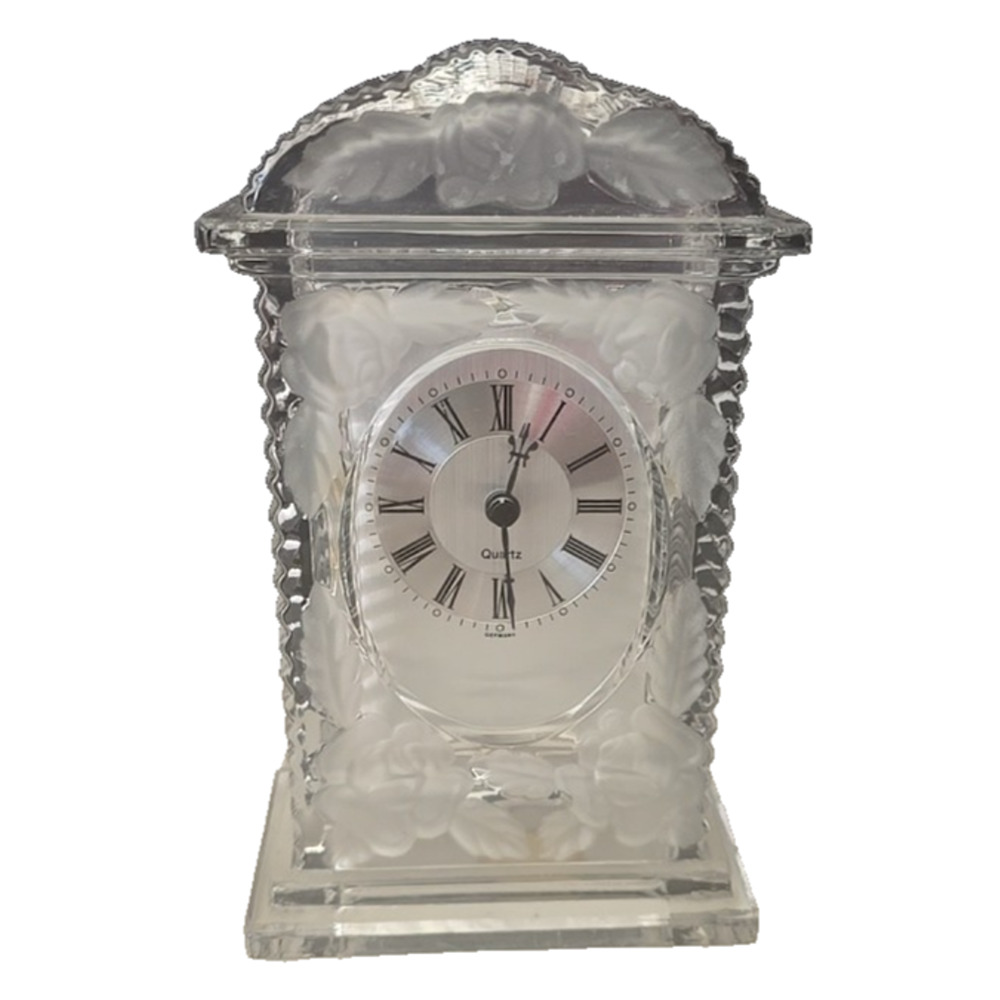 Vintage Crystal Legends By Godinger Quartz Clock, 24% Lead Crystal